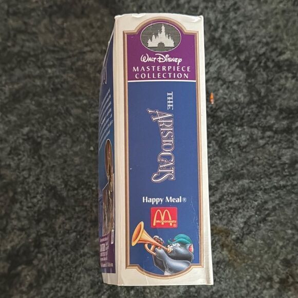 Disney The Aristocats X McpDonslds happy meal toy VHS MINI CASE WITH TOY - Picture 2 of 5